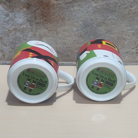 Maxwell & Williams Two Stackable Mugs Nutcracker Toy Soldier You're A Doll Coll - Picture 7 of 11